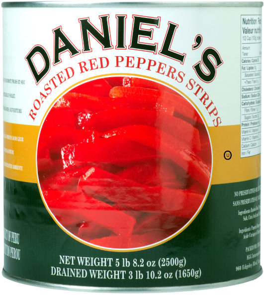 Daniels Gourmet Food Products - Daniels Red Peppers Strips 2500g