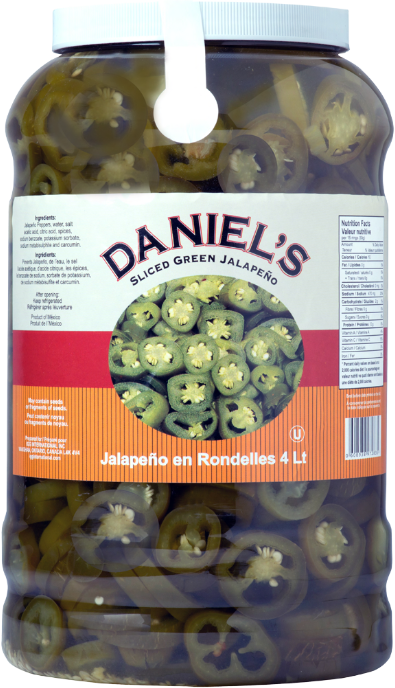 Daniels Gourmet Food Products - Daniels Sliced Green Jalapenos