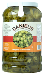 Daniel's Brand - Diced Jalapenos - Jalapeños en rodajas