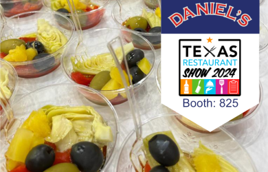 Daniel's Brand - Texas Pizza Toppings and ingredients at the Daniel's Brand Las Vegas Pizza Expo