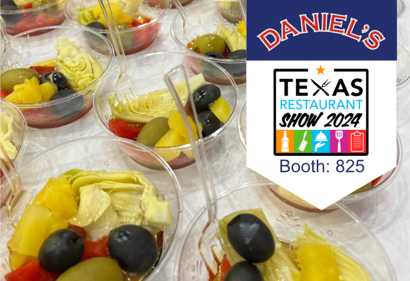 Daniel's Brand - Texas Pizza Toppings and ingredients at the Daniel's Brand Las Vegas Pizza Expo