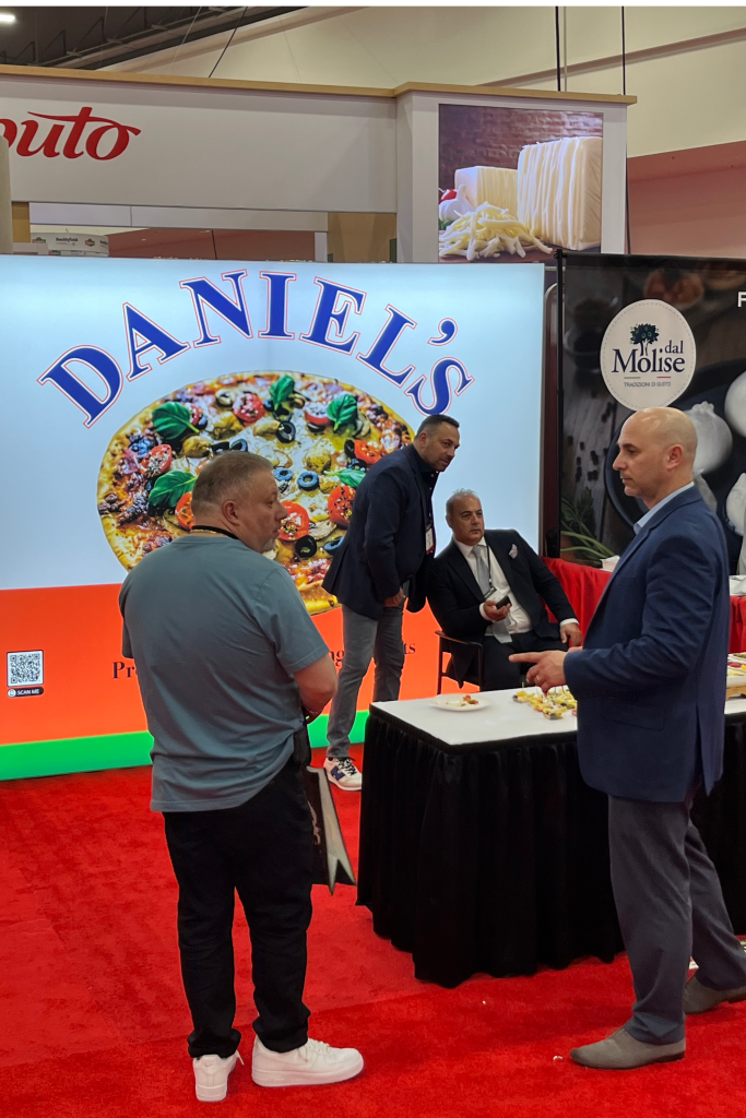 Texas Pizza Toppings and ingredients at the Daniel's Brand Las Vegas Pizza Expo
