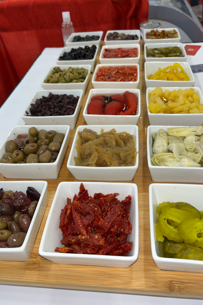 gourmet pizza toppings and ingredients at the Daniel's Brand Las Vegas Pizza Expo
